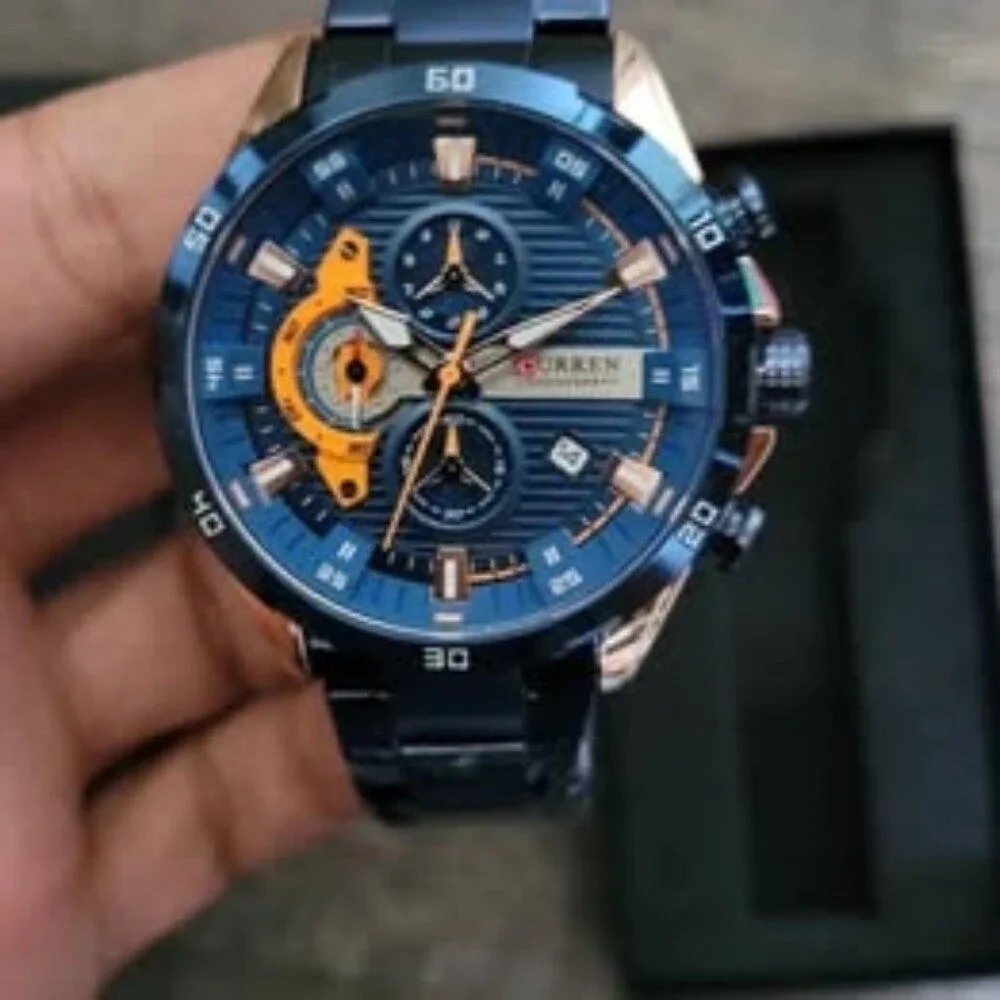 CURREN Stylish Chronograph Stainless Steel Watch for Men‎